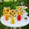 Sunflower Honeycomb Table Decorations – 9PCS Spring Tabletop Decor Summer Centerpieces, 12" 3D Sunflower Party Decorations for Baby Shower, Picnic, Wedding, Office & Living Room
